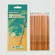 7" 12pcs natural  body color pencil